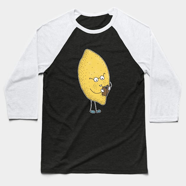 Lemon Nerd Baseball T-Shirt by Matt Andrews